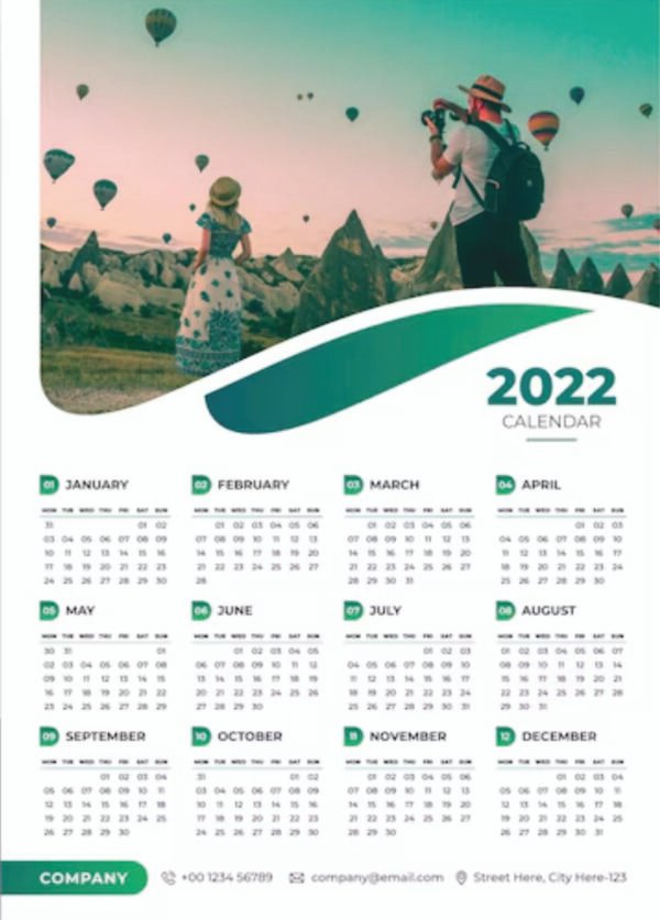 DIGITAL CALENDER LANDSCAPE & PORTATE - Image 2