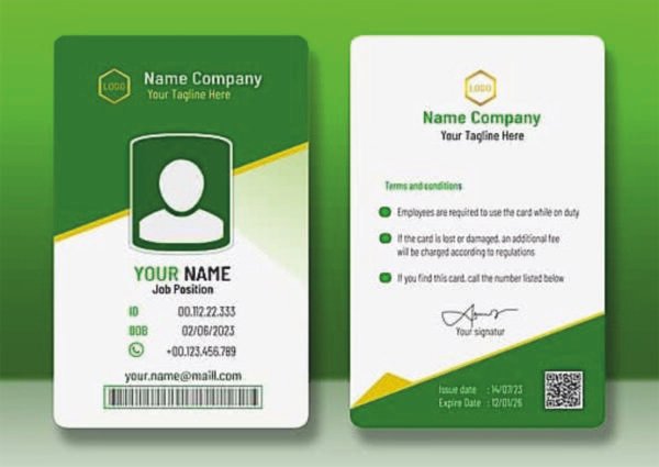 ID CARDS WITH HOLDERS AND RIBBON - Image 2